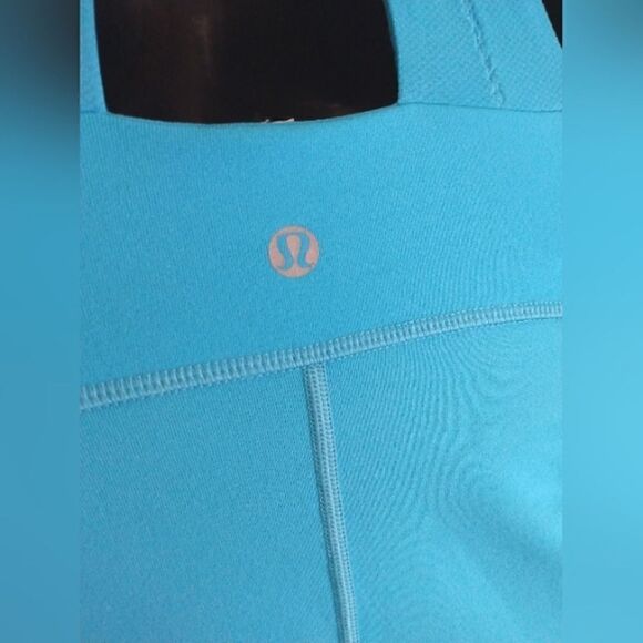 Lululemon Athletica Turquoise Long Halter Tank Top SZ small - Picture 12 of 16